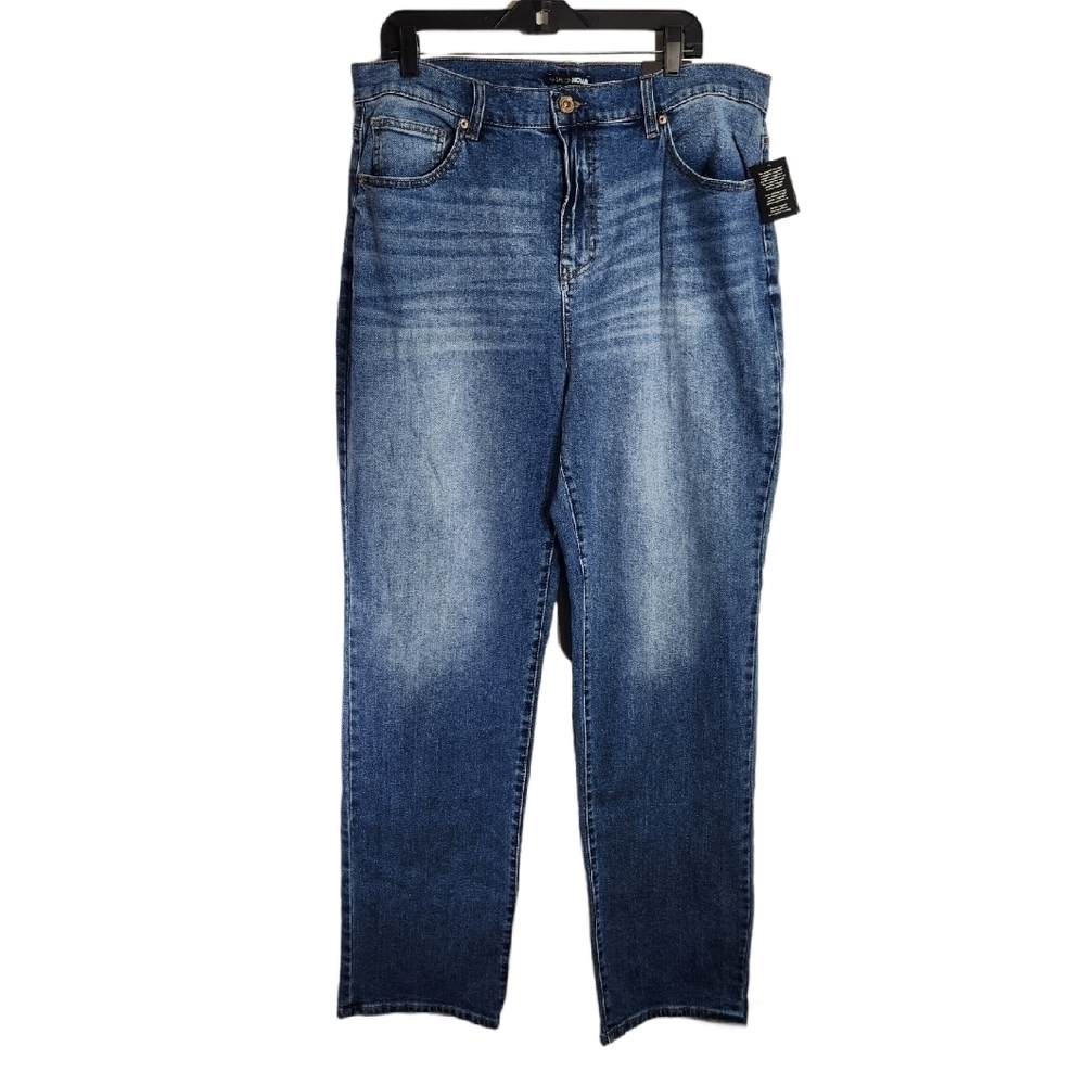 Fashion Nova Blue Straight Leg Jeans Womens Size 16